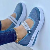 Breakj Summer New Canvas Textile Solid Color Daily Low-Help Black Slope Round Head Single