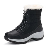 Women Snow Boots Waterproof Non-slip Parent-child Winter Boots Thick Fur Waterproof Platform Warm Shoes Plus