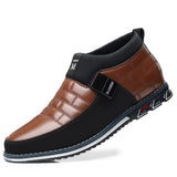 Breakj Middle Top Casual Men's Shoes Round Head Front Strap Men's Tooling Shoes Fashion Plus Size Shoes 46