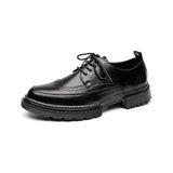 Breakj Men's Korean Version Wedding Groom Shoes Male Business Dress British Wind And Velvet Casual Shoes Px