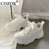 Women's Thick-soled Non-slip Sneakers Fashion New Women Casual Comfortable Dad Shoes Running Shoes Women's Vulcanized