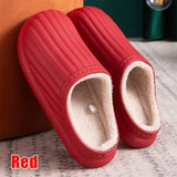 Waterproof Non-Slip Home Slippers Men Cotton Shoe EVA Slippers Winter Warm Indoor Ladies Soft Couples Platform Shoes