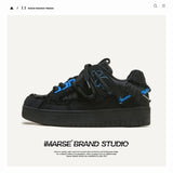 Breakj Shoes Destroy The Aesthetic Series Of Black Samurai Youth Trend Casual Set Low Help Men And Women With The Same Board Shoes Men's Shoes Men's