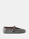 Breakj Drill Large-Size Water Drill Rivet Single Shoes Full Of Diamond Belt Buckle Round Head Flat Floor Comfortable Fashion Women's Singles