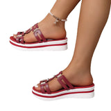Breakj Slippers Women Wear 2025 Summer New Women's Thick Bottom Fish Mouth Slippers Light
