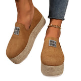 Casual Single-Shoe Women's Spring And Autumn New Pine Cream Soles Rope Canvas Shoes