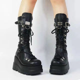 Breakj And Martin Boots 2023 Autumn And Winter 2023 New Large-Size Punk Style Handsome Mid-Sleest