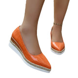 Breakj Size 2025 Spring And Autumn 2025 New Hemp Rope Pine Cake Bottom Shallow Breathable Head Lady Single Shoe