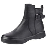 New Women's Boots Autumn Retro Brown Ladies British Style Flat Casual Ankle Boots Botas Mujer Female Platform Short