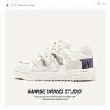 Breakj Shoes Destroy The Aesthetic Design Small White Shoes Bread Shoes Trend Casual Couple Shoes Men's And Women's