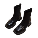 Breakj Thin Skinny Boots Brown Stockings Boots Women 2025 Autumn And Winter Yangqi Leg Long Short Boots Small Ankle