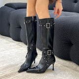 Breakj Boots Tips High And Boots Women 2025 Autumn And Winter New But Knee Boots Fine And High-Heeler Rider