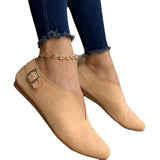 2023 New Women's Shoes, Single Shoes, Pointed, Low-End, Flat-Soled Casual Shoes Sold