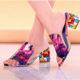 Heel Slippers Ladies Thick Sole Fashion Casual Summer Beach Sandals and