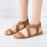 Sandals Flat With Shoes Bandage Bohemia Leisure Lady Sandals Peep-Toe Outdoor women's summer footwear