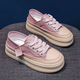 Flats Platform Sneakers Women Casual Cozy Sports Shoes Fashion New Lace Up Running Shoes Brand Walking Zapatillas
