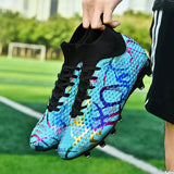 Breakj Autumn New High-Top Football Shoes Artificial Grass Men's Large-Size Training Sports Grass Football