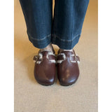Breakj Plus Thicken Shoes With A Foot Pedal To Keep Warm Happy Shoes Flat Hair Wool Cotton