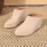 Summer Shoes Clogs Wedge Roman Sandals Suit Female Beige Women's Heels Muffins shoe Comfort Platform Gladiator Black