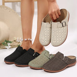 Breakj Slippers Women's New Baotou Metal Hollow Women's Shoes 43-Yard Wish In The Summer Of