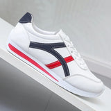 Breakj White Students Sports Leisure Flat Shoes Large Size Small White Shoes Women 2025 New Spring Breathable