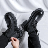 Breakj Martens Men's High Gang British Style Chelsea Boots Casual Men's Shoe Tide Boots