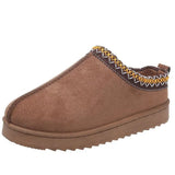 Breakj National Fashion Snow Boots Women's Shoes On The Bottom Of Autumn And Winter Indoor And Outdoor Low