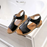 toe Hook loop sandals female 2019 new Summer shoes women Fashion Square heel Temperament wild Student Casual ladies