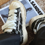 Breakj Shoes Destroy The Aesthetic Deconstruction Of Dissolved Shoes Retro To Make Old Youth Plate Shoes Trendy Men's Shoes Men's