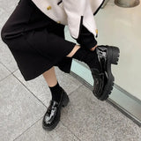 Women Pumps Spring Real Leather High Heels Shoes Woman Fashion Platform Casual Loafers Office Lady Footwear Size