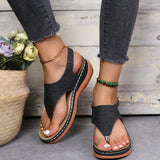 fashion wedge heel women's sandals summer women's light high heels beach sandals women's slope heels