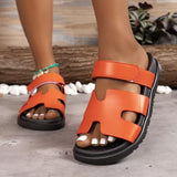 Breakj Uncle Drags Women Thick Bottom H Slippers 2025 New Magic Sticky Large-Size Fashion Women's