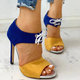 Summer High Heels Pumps Sandals Shoes Woman Fashion Sexy Ladies Increased Stiletto Super Peep Toe
