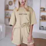 Women Tracksuit Two Piece Set Oversize Sweatshirts And Shorts Sportswear Outfit Solid Y2k Set Summer