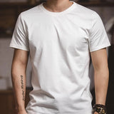 T-Shirts Male Tshirts Men Summer Short Tee Shirt Women Plain Solid Cotton White Tees Top Female Tee Lady