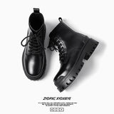 Breakj Martin Boot Men's High Top British Style Vintage Platform Shoes