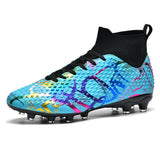 Breakj Autumn New High-Top Football Shoes Artificial Grass Men's Large-Size Training Sports Grass Football