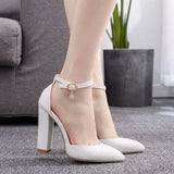 Breakj Heel Pointed Casual Women's Single Shoes 2023 New Spring Women's Shoes Shallow Foot Fashion Comfortable High