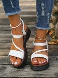 Size Sandals Women 2023 Summer New Fish Mouth Women Sandals Elastic Set Foot Platform