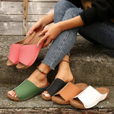 2024 Summer New Slope Heel Thick Soles Large Size Casual Fashion Simple Thick Soles For Women's