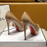 Breakj Waterproof Port Style Temperament New Spring And Autumn Retro High Heels Single Shoes 2025 Fine Heel