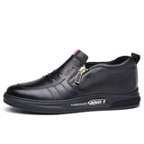 Men Shoes Genuine Leather Loafers Men's Moccasins Shoes Slip-on Soft Flats Footwear Lightweight Driving Shoes Walking