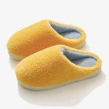 Soft Home Slippers for Women Flat Heels Faux Fur Indoor Couples Shoes 2023 Winter Comfortable Warm Cotton Slippers