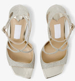 Breakj Hair 2025 Summer New Fairy Wind With Purple Silk Satin Jimmy High Heels Fine Square