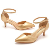 Breakj Cm Large Hollow Sandals Low Heel Pointy Shoes White Pointed Wedding Shoes Women Wedding Photography Women