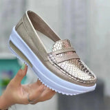 Women's New Flats 2022 Summer Shallow Ladies Slip On Casual Vulcanized Shoes 35-43 Large-Sized Female Home Office