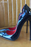 upper women customize stilettos 8cm 10cm 12cm high heels pointed toe party dress club dance plus size 46 pumps