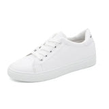 Breakj White Shoes Women 2025 Spring And Autumn New Fashion Flat Shoes Students Breathable Women's Shoes Net Red Single Shoes Casual White