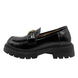 Breakj De Triphal Spring 2023 New Soft Leather Foot Pedal Thick Sole Metal Buckle Retro British Style Small Leather