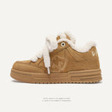 Breakj Shoes Destruction Aesthetic Series Of Double Shoes Tongue Winter Warm Cotton Shoes Short Boots Snow Boots Men And Women The